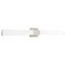 Luxrite 48 Inch Square LED Vanity Light Over Mirror Brushed Nickel 5CCT 2700K-5000K 38W 2800LM Dimmable ETL LR32179-1PK - alternate 1
